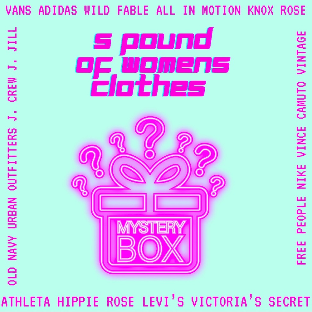 5 lb Mystery Box Women’s Clothes Size XS- XL‎